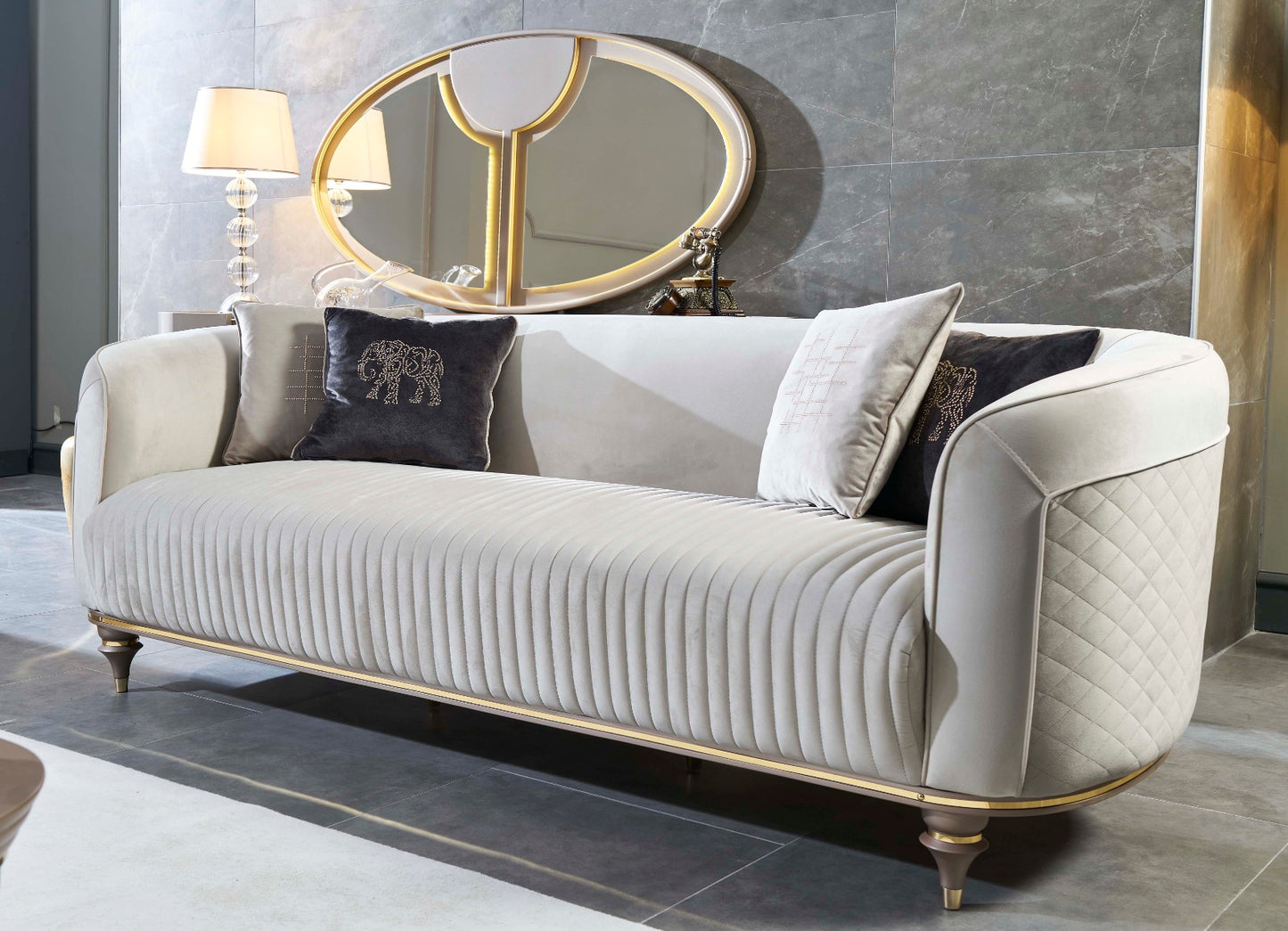 Arya Gold Sofa Set