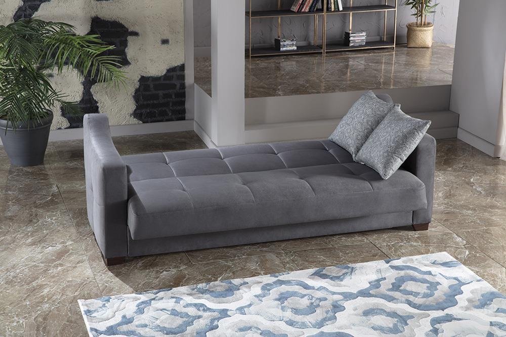 Tahoe 3 Seat Sleeper (Melson Dark Gray) 2 Pieces