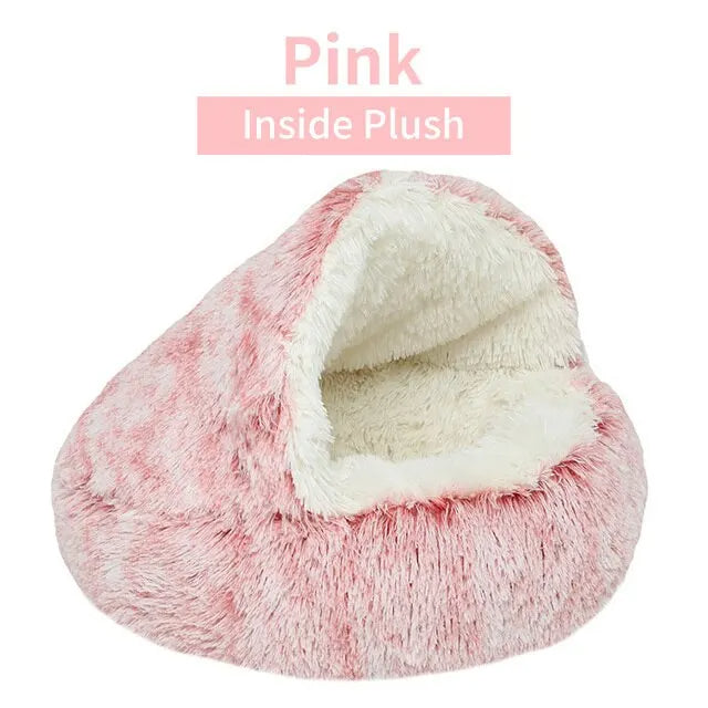 Soft Plush Round Cat Bed