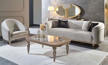 Arya Gold Sofa Set